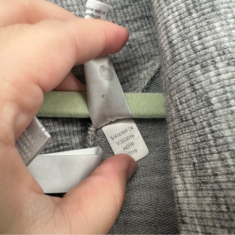Athleta Nirvana Gray Drape Open Front Cardigan Si… - image 6